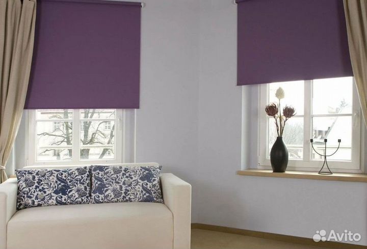 Рулонные шторы блэкаут на пластиковые окна