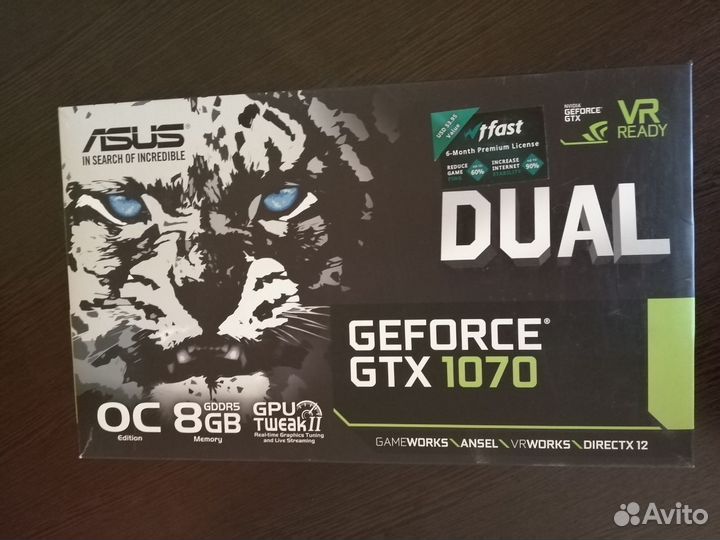 Видеокарта Asus GeForce GTX 1070 dual