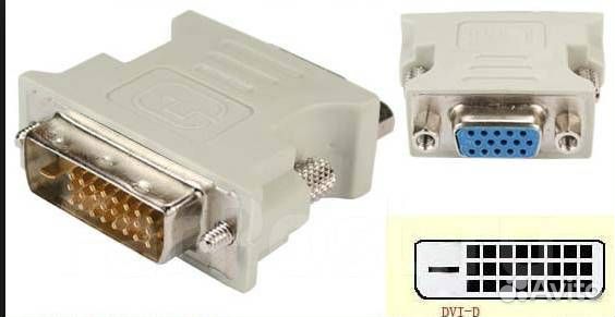 Переходники DVI-VGA, HP DisplayPort на DVI-D
