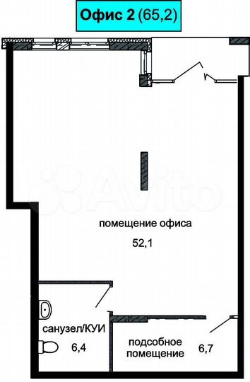 Офис, 65 м²