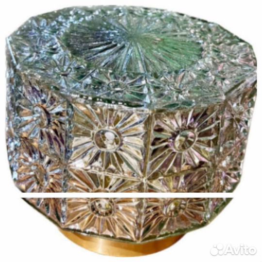 Бра винтаж хрусталь, Veb narva, 2