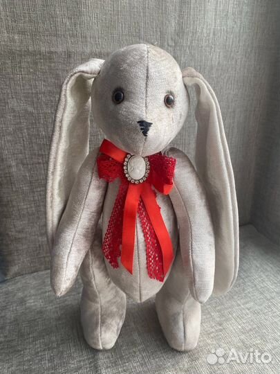 Мягкая игрушка заяц ручная работа