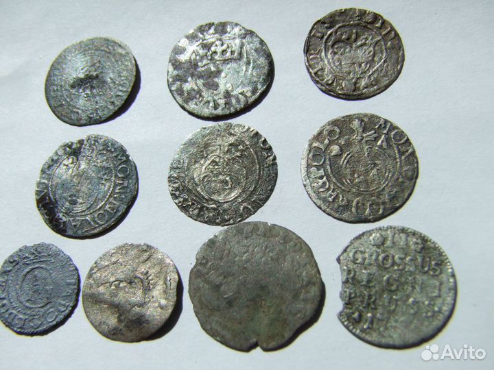 Монеты 16 - 18 вв. 10 шт. одним лотом