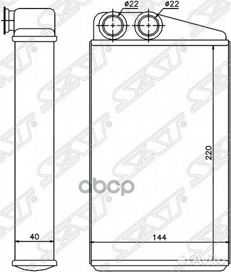 Радиатор отопителя салона renault megane