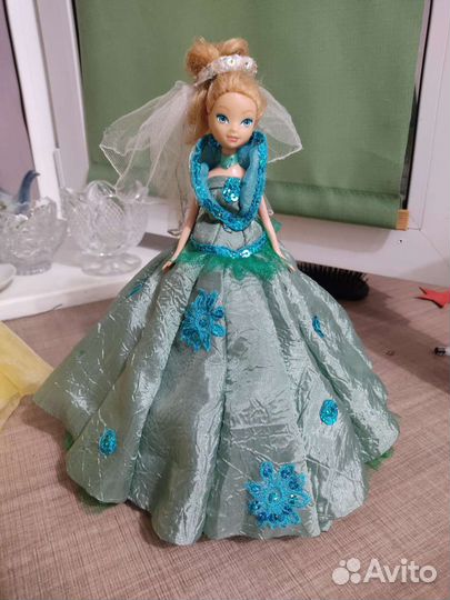 Кукла в платье ручной работы