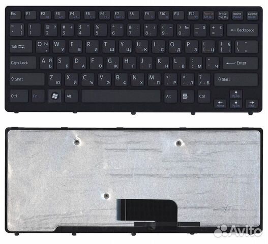 Клавиатура Sony Vaio VPC-CW vpccw черная c рамкой