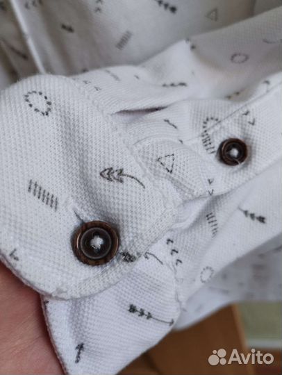Белая рубашка на мальчика 122