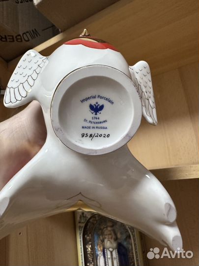 Жар-птица, птица счастья фарфор