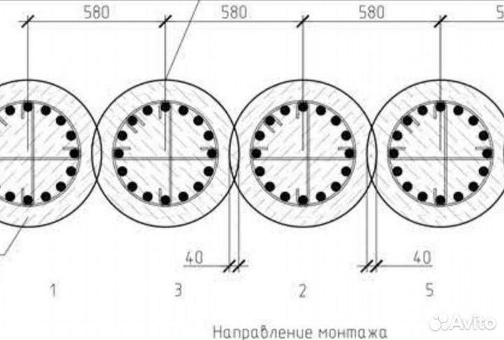 Бурение свай, форшахты, буровые с экипажем