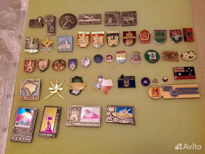 Значки гербы,города,страны