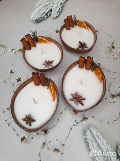 Свеча в кокосе