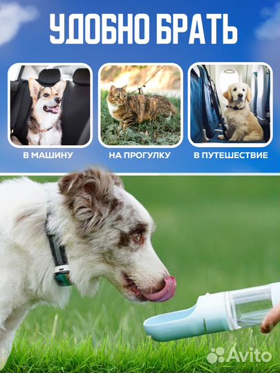 Поилка кормушка для собак и кошек уличная