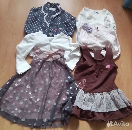 Одежда пакетом для девочки 80 86 92
