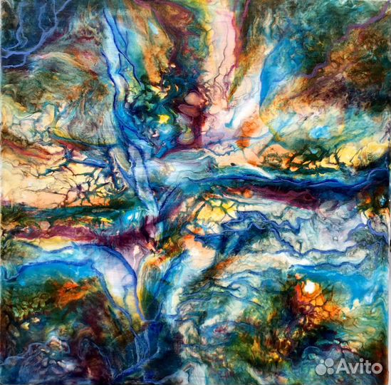 Картина флюид Арт 40-40 см