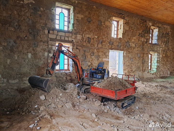 Мини экскаватор малогабаритный мини трактор
