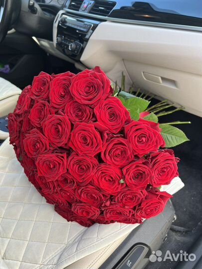 Розы красные доставка цветов 51 роза 100 роз