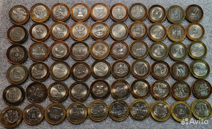 60 разных юбилейных десяток, бим