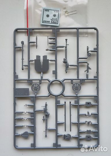 Пулемёт дшк с расчетом - сборная миниатюра