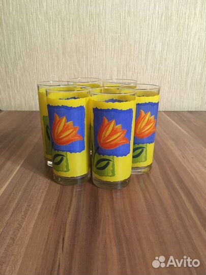 Стаканы стеклянные набор 5 шт