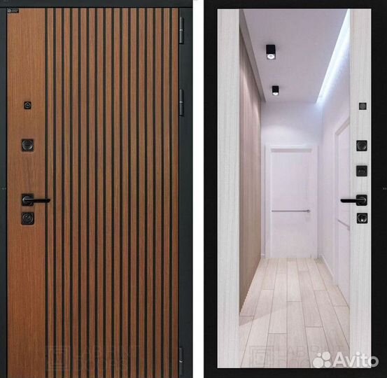 Дверь входная коричневая шумо-изоляционная Шторм