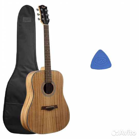 Акустическая гитара с чехлом flight D-175 AC