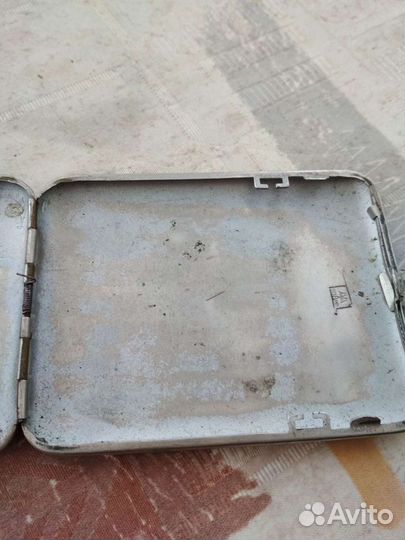 Портсигар СССР олень в лесу,мосштамп,латунь, 40год