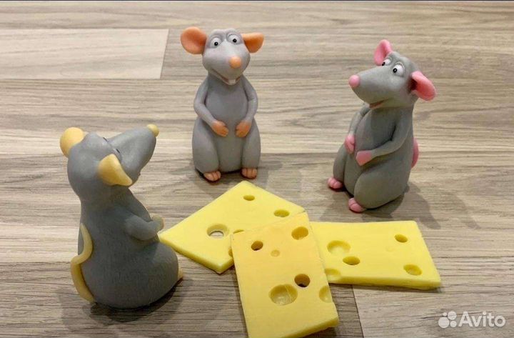 Крыса Рататуй 3D - силиконовая форма для