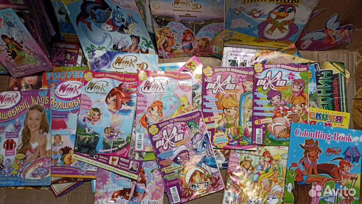 Журналы и dvd Winx для девочек