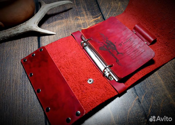 Блокнот, ежедневник А6 натуральная кожа