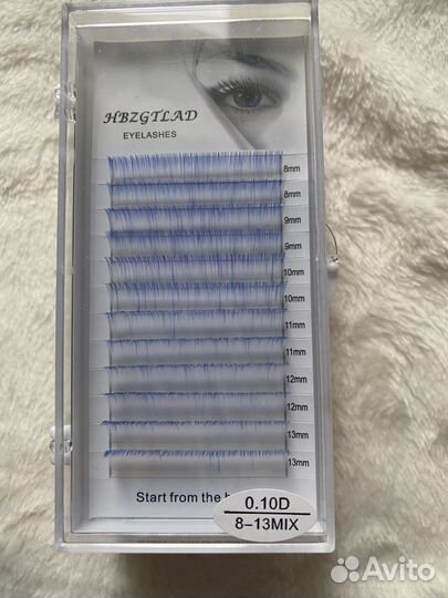 Ресницы цветные для наращивания