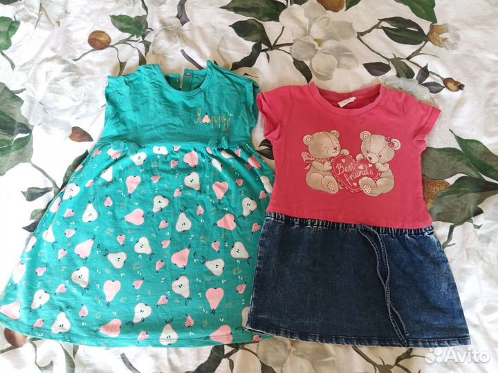 Пакет одежды на девочку 92-98 см