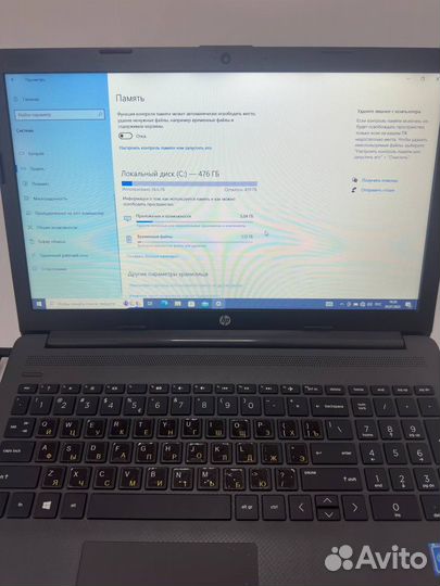 Офисный свежий ноутбук HP 250 g7 512gb ssd