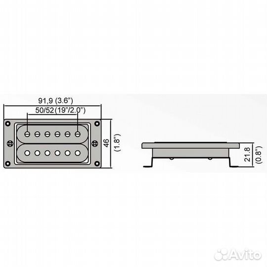 Звукосниматель Belcat bh-23bridge-bk, черный