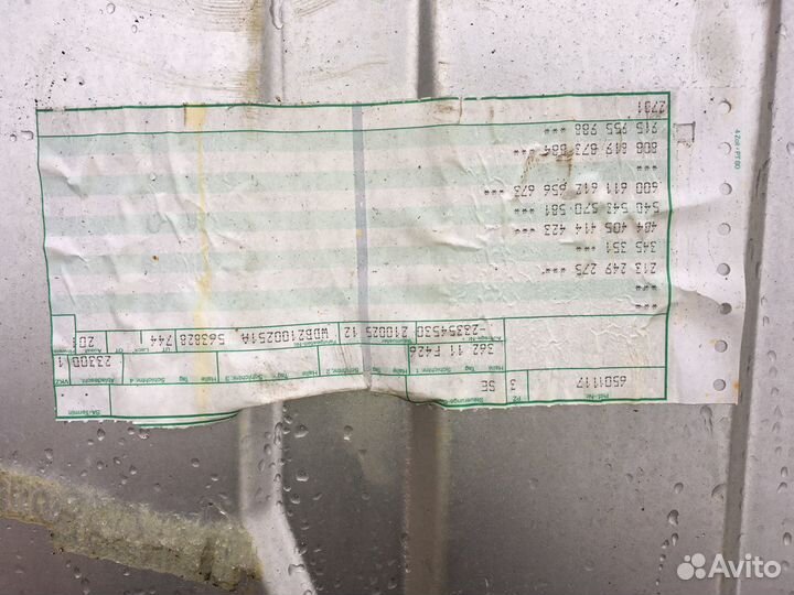 Бак Mercedes W210