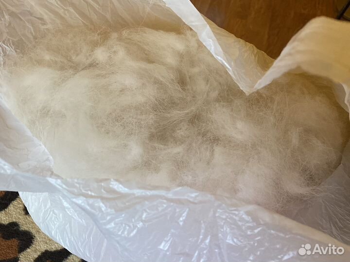 Шерсть самоеда пух вычес