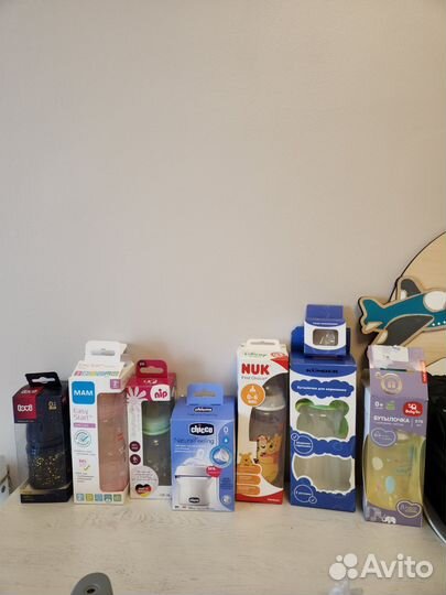 Бутылочка новая lovi, nuk, mum, chicco, pigeon