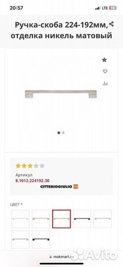 Мебельные ручки италия