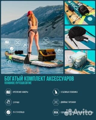 Надувная SUP-доска hicoo Blue Coast 11' STD