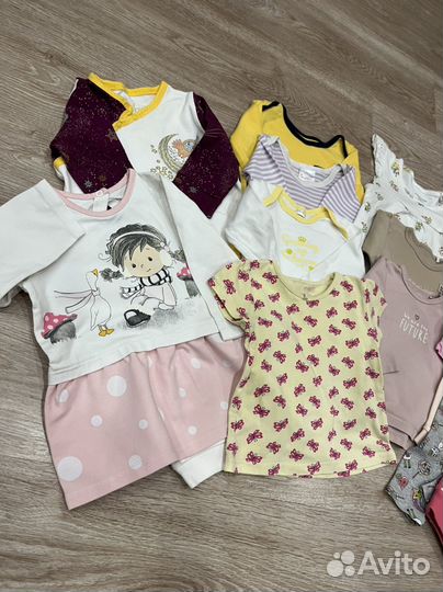Вещи пакетом для девочки 68 74