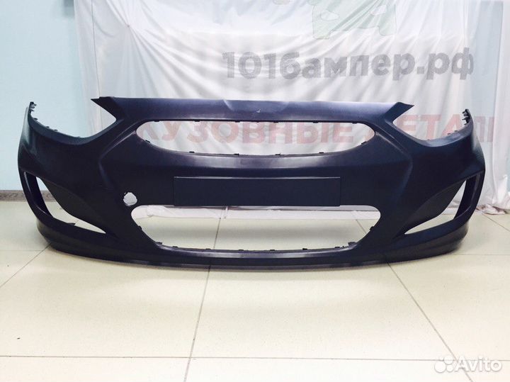 Бампер передний на Hyundai Solaris 10-14г