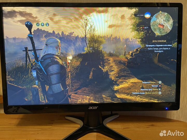 Матовый монитор acer 24 дюйма