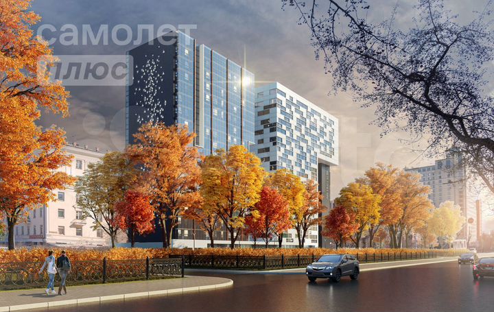 2-к. квартира, 90,5 м², 8/17 эт.