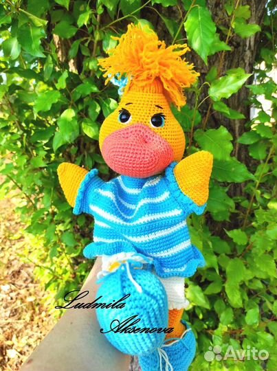 Развивающая игрушка- перчаточная уточка