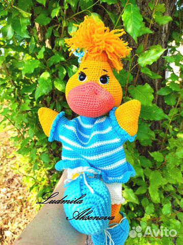 Развивающая игрушка- перчаточная уточка