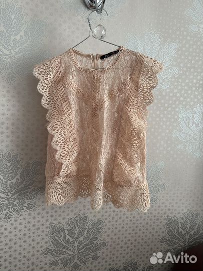 Кружевная блузка zara