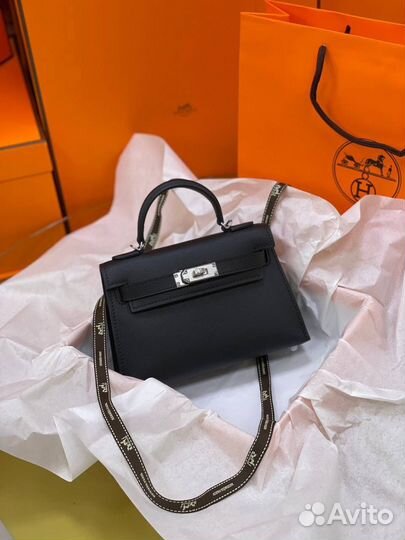 Сумка женская Hermes Kelly Mini черного цвета