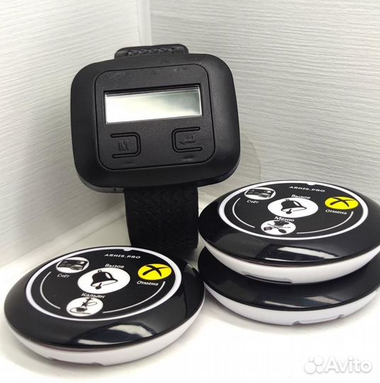 Кнопка вызова официанта, персонала с часами Эконом