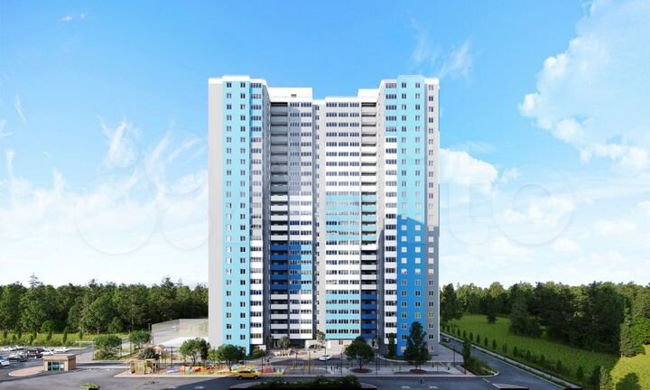 2-к. квартира, 53,8 м², 18/25 эт.