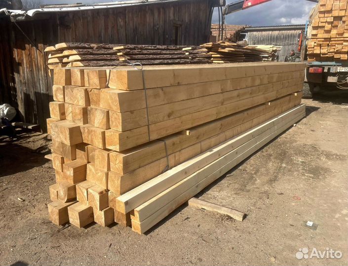 Обрезной брус естественной влажности