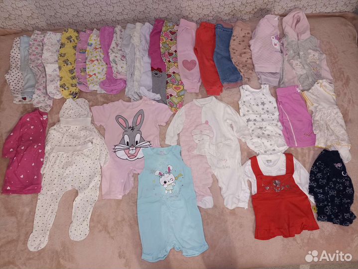 Вещи пакетом на девочку с рождения